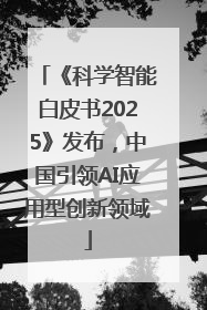 《科学智能白皮书2025》发布，中国引领AI应用型创新领域