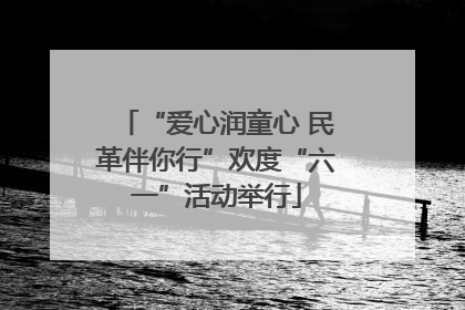 “爱心润童心 民革伴你行”欢度“六一”活动举行