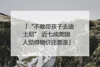 “不敢带孩子去迪士尼” 近七成美国人觉得物价还要涨