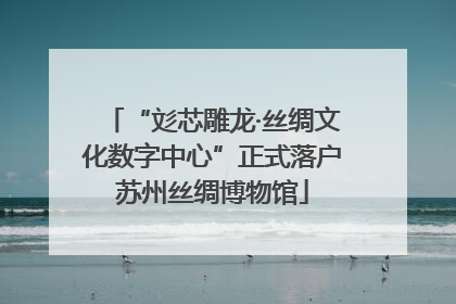 “彣芯雕龙·丝绸文化数字中心”正式落户苏州丝绸博物馆