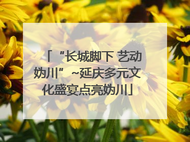 “长城脚下 艺动妫川”~延庆多元文化盛宴点亮妫川