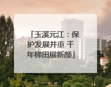 玉溪元江：保护发展并重 千年梯田展新颜