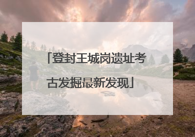 登封王城岗遗址考古发掘最新发现