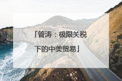 管涛：极限关税下的中美贸易