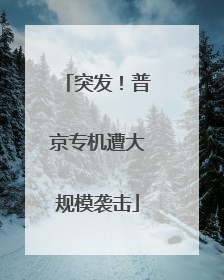 突发！普京专机遭大规模袭击