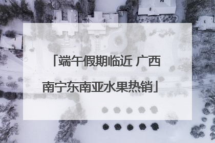 端午假期临近 广西南宁东南亚水果热销