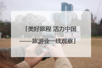 美好旅程 活力中国——旅游业一线观察