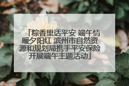 粽香里话平安 端午情暖夕阳红 滨州市自然资源和规划局携手平安保险开展端午主题活动
