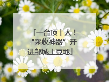 一台顶十人！“采收神器”开进邹城土豆地