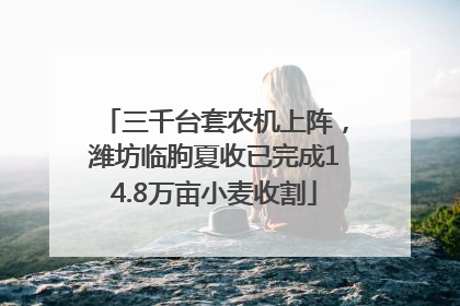 三千台套农机上阵，潍坊临朐夏收已完成14.8万亩小麦收割