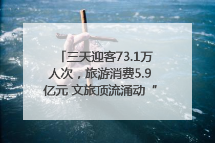 三天迎客73.1万人次，旅游消费5.9亿元 文旅顶流涌动“江宁style”
