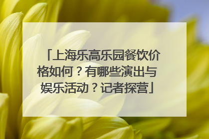 上海乐高乐园餐饮价格如何？有哪些演出与娱乐活动？记者探营
