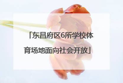 东昌府区6所学校体育场地面向社会开放