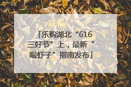 乐购湖北“616三好节”上，最新“嘬虾子”指南发布