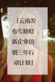 云南发布专精特新企业倍增三年行动计划