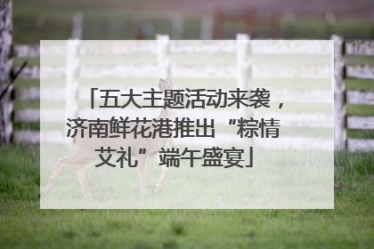 五大主题活动来袭，济南鲜花港推出“粽情艾礼”端午盛宴
