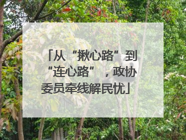 从“揪心路”到“连心路”，政协委员牵线解民忧