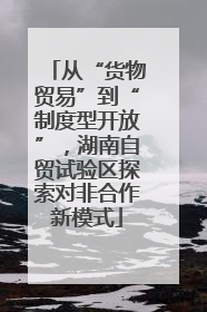 从“货物贸易”到“制度型开放”，湖南自贸试验区探索对非合作新模式