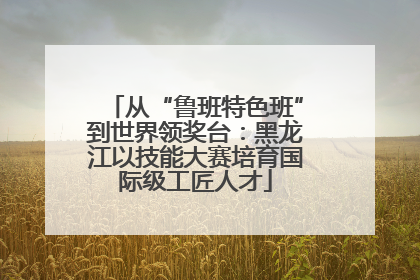 从“鲁班特色班”到世界领奖台：黑龙江以技能大赛培育国际级工匠人才