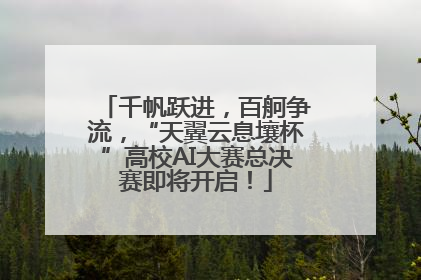 千帆跃进，百舸争流，“天翼云息壤杯”高校AI大赛总决赛即将开启！