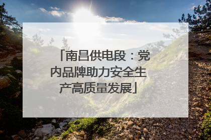 南昌供电段：党内品牌助力安全生产高质量发展