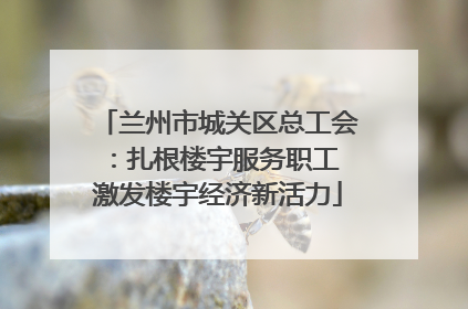兰州市城关区总工会：扎根楼宇服务职工 激发楼宇经济新活力