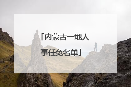 内蒙古一地人事任免名单