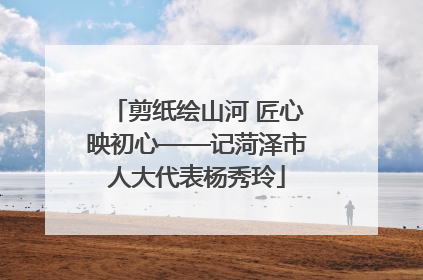 剪纸绘山河 匠心映初心——记菏泽市人大代表杨秀玲