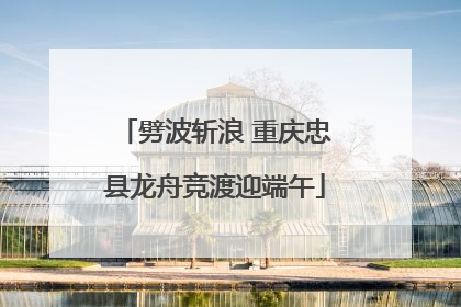 劈波斩浪 重庆忠县龙舟竞渡迎端午