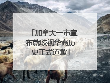 加拿大一市宣布就歧视华裔历史正式道歉