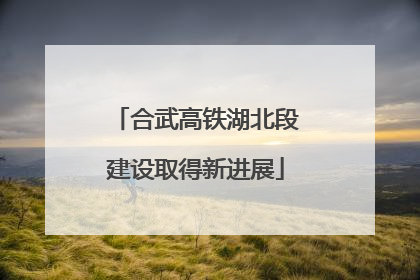 合武高铁湖北段建设取得新进展