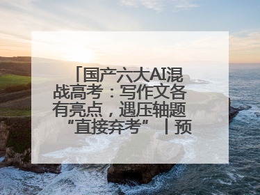 国产六大AI混战高考：写作文各有亮点，遇压轴题“直接弃考”丨预见·科技