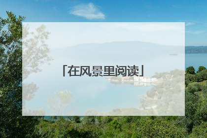 在风景里阅读