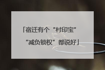 宿迁有个“村印宝” “减负锁权”都说好