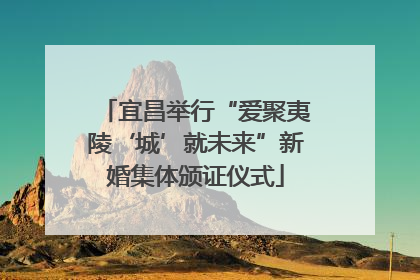 宜昌举行“爱聚夷陵‘城’就未来”新婚集体颁证仪式
