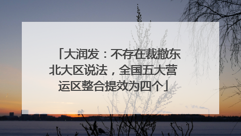 大润发：不存在裁撤东北大区说法，全国五大营运区整合提效为四个
