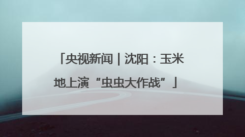 央视新闻｜沈阳：玉米地上演“虫虫大作战”