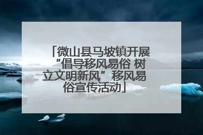 微山县马坡镇开展“倡导移风易俗 树立文明新风”移风易俗宣传活动