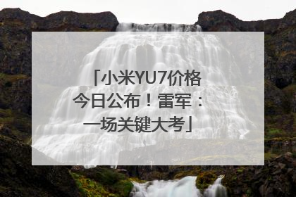 小米YU7价格今日公布！雷军：一场关键大考