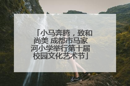 小马奔腾，致和尚美 成都市马家河小学举行第十届校园文化艺术节