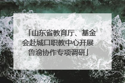 山东省教育厅、基金会赴城口职教中心开展鲁渝协作专项调研