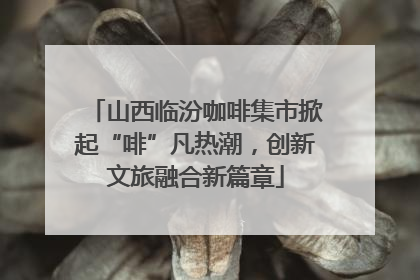 山西临汾咖啡集市掀起“啡”凡热潮，创新文旅融合新篇章