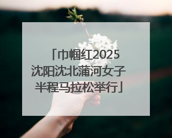 巾帼红2025沈阳沈北蒲河女子半程马拉松举行