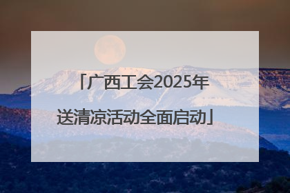 广西工会2025年送清凉活动全面启动