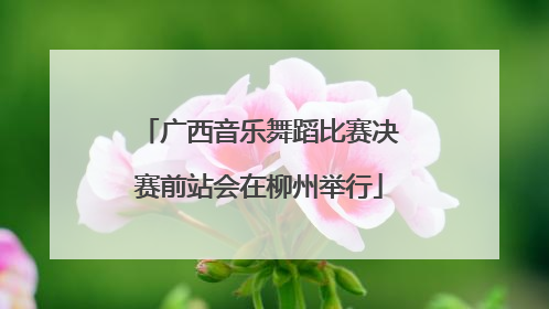 广西音乐舞蹈比赛决赛前站会在柳州举行