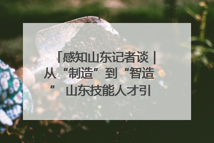 感知山东记者谈｜从“制造”到“智造” 山东技能人才引领产业升级