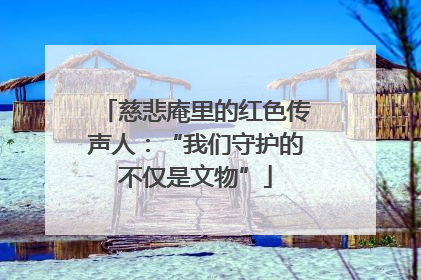 慈悲庵里的红色传声人：“我们守护的不仅是文物”
