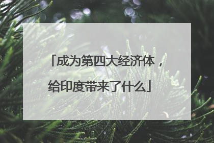 成为第四大经济体，给印度带来了什么