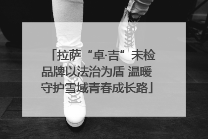 拉萨“卓·吉”未检品牌以法治为盾 温暖守护雪域青春成长路