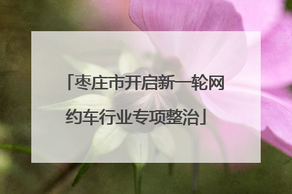 枣庄市开启新一轮网约车行业专项整治
